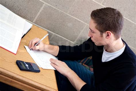 Image result for College Student Thinking Math Homework