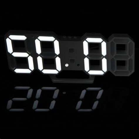 Image result for LED Digital Clock White