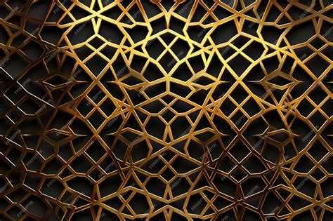 Golden Arabic Geometric Patterns decorative pattern islamic wallpaper ...