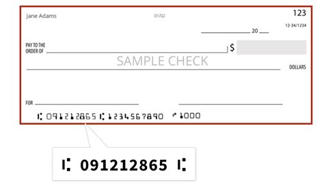 Example of Bank Routing Number On Check に対する画像結果
