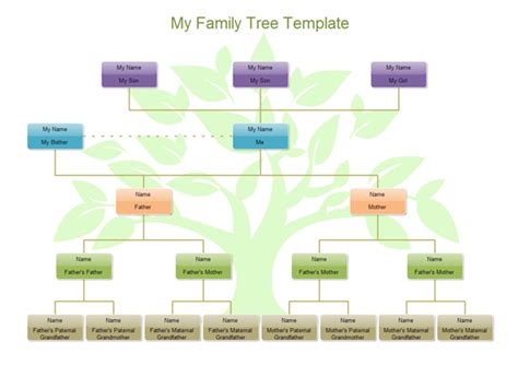 Transparent Family Tree Simple Template માટે ઇમેજ પરિણામ