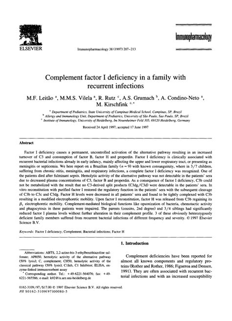 Image result for Factor I Complement