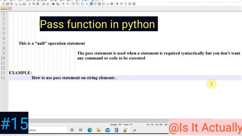 Image result for Pass Statement in Python