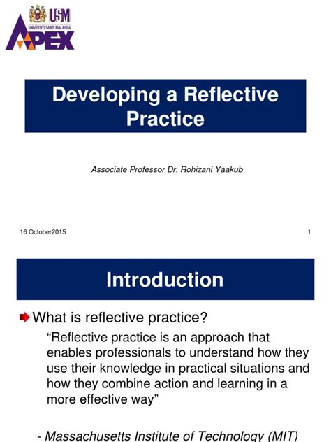 Image result for Introduction to Reflective Practice