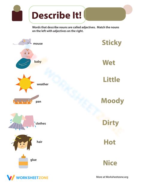 Image result for Descriptive Language Worksheet