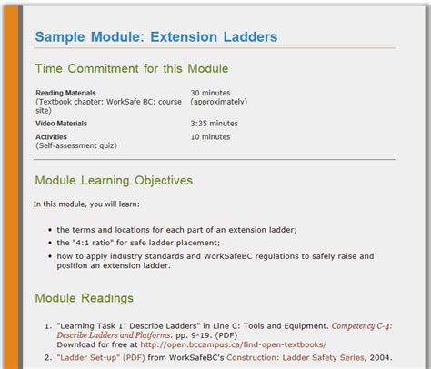 Image result for Learning Module Sample
