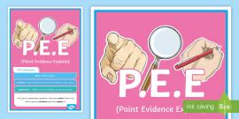 Image result for Point Evidence Explain Questions