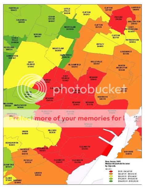Toradh íomhá ar Newark NJ Zip Code Map