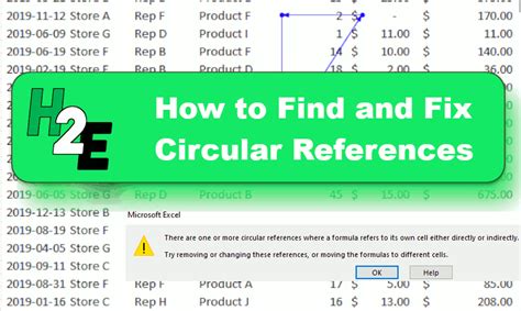 Image result for Check Circular Reference Excel