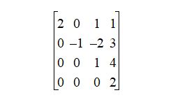 Image result for Upper Triangular Matrix Example