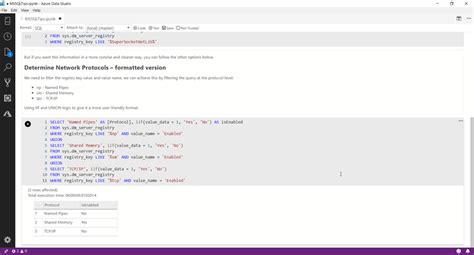 Toradh íomhá ar Azure Data Studio Create Notebook