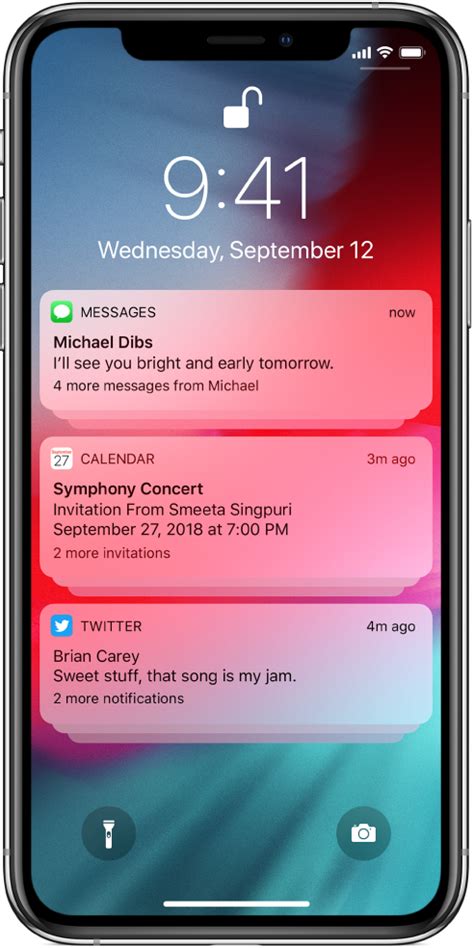 Image result for iOS Notification Panel