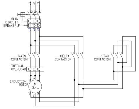 Star Delta Motor Starter Diagram に対する画像結果