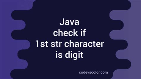 Toradh íomhá ar Identify Digit in String in Java