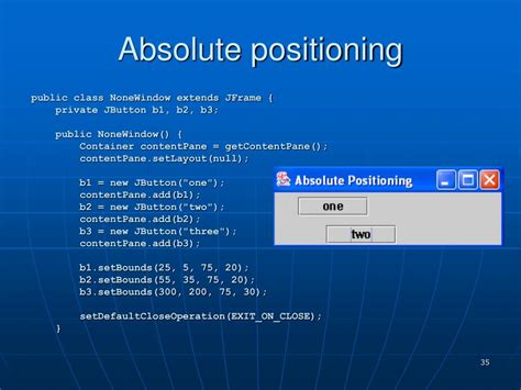 Image result for What Is Absolute Layout in Java
