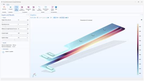Toradh íomhá ar COMSOL Multiphysics Application