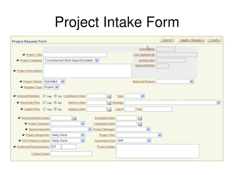 Image result for Summary for Project Intake Form