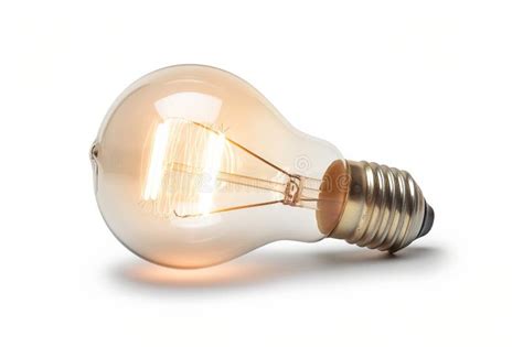 Toradh íomhá ar Incandescent Light Bulb Image with White Background