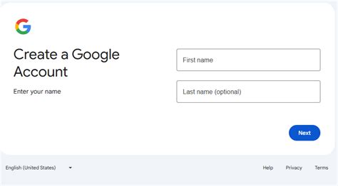 Google CreateAccount Form に対する画像結果
