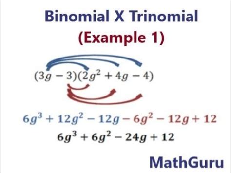 Toradh íomhá ar Binomial Expressions Examples