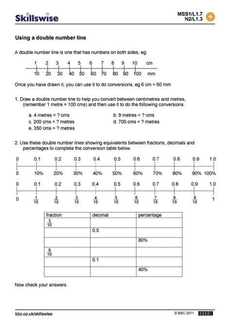 Image result for Grade 6 Math Worksheets Double Number Line