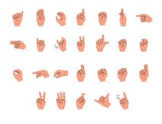 American Sign Language Alphabet Vector に対する画像結果