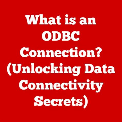 Toradh íomhá ar What Is OdbcConnection