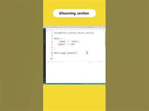How to Remove Items in Dictionary in Python 3 に対する画像結果