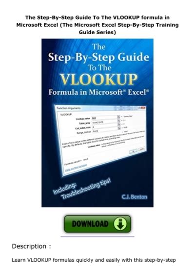 Image result for Excel VLOOKUP Guide