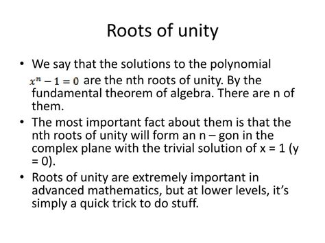 Image result for Root of Unity