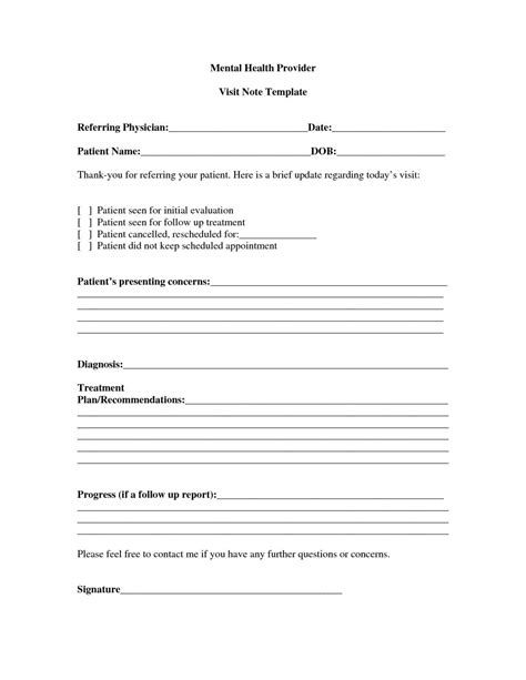 Image result for Psychiatric Progress Note Template PDF