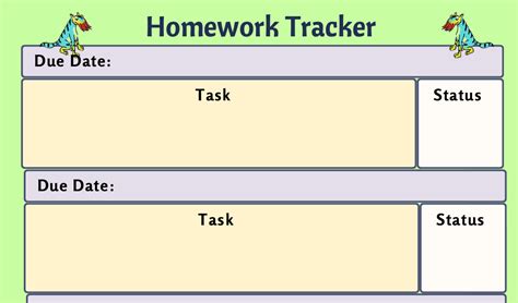 Image result for Homework Data Tracker