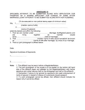 Toradh íomhá ar How to Fill Annexure D of Passport in Tamil