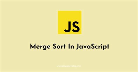 Image result for Merge Sort JS