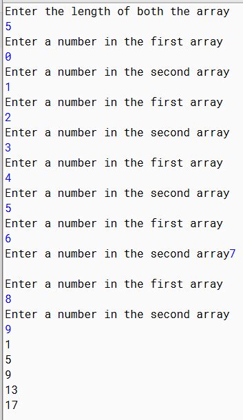 Afbeeldingsresultaten voor Sum of Numbers Using Arrays