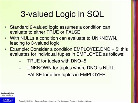 Image result for True and Null SQL