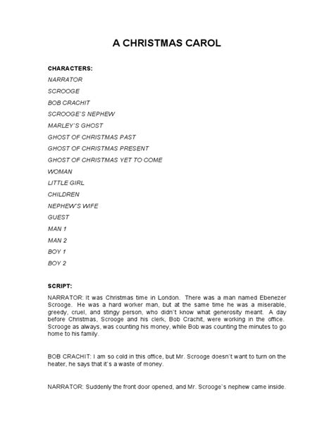 Christmas Carol Script に対する画像結果