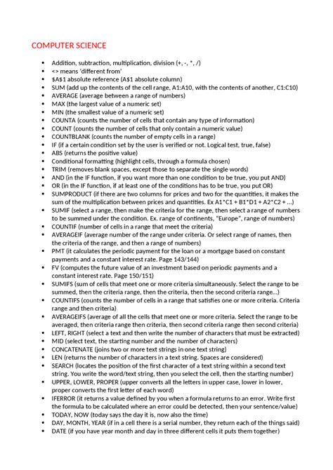 Image result for Computer Knowledge Formulas