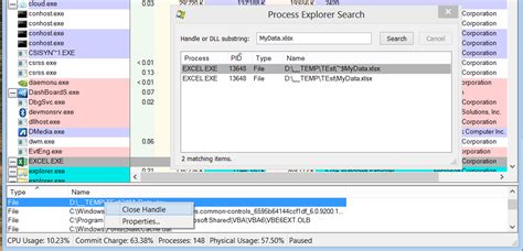 Image result for Process Explorer Handles