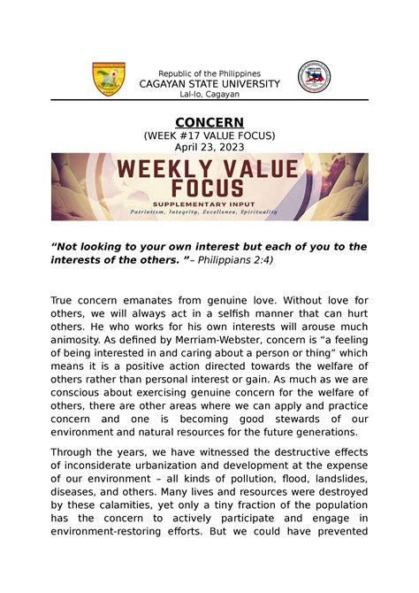 Image result for CSC Value Focus for the Week 38