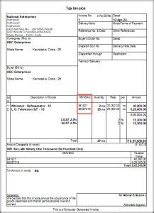 Image result for Invoice HSN Code