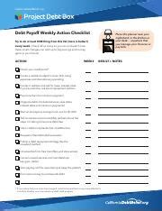 Image result for Debt Payoff Checklist