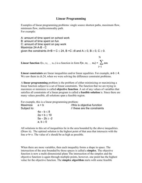 Bildergebnis für Linear Programming Problem Sami Tutorial