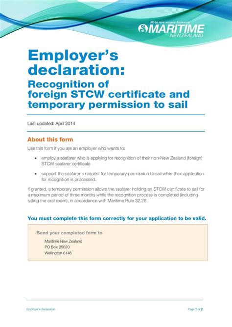 Image result for Declaration Form Sample