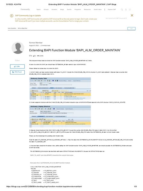 Toradh íomhá ar Create a Bapi Function Module