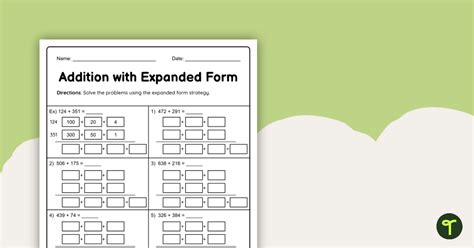 Image result for Expanded Form Thousands Worksheet