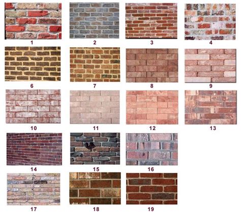 Image result for Brick Color Chart
