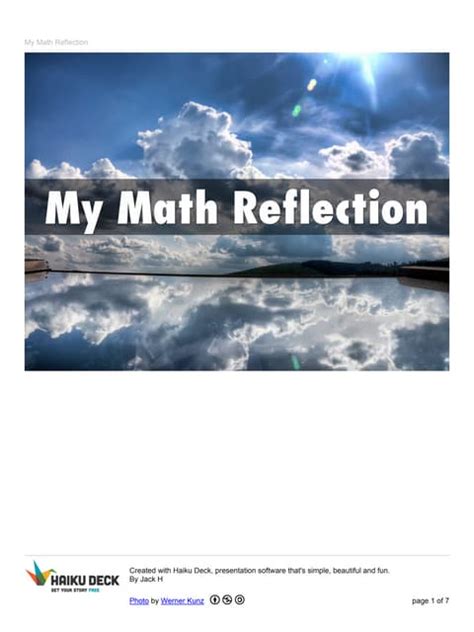 Image result for Math Reflection Design
