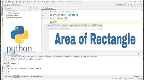 Image result for Init Method for Rectangle Python with Area