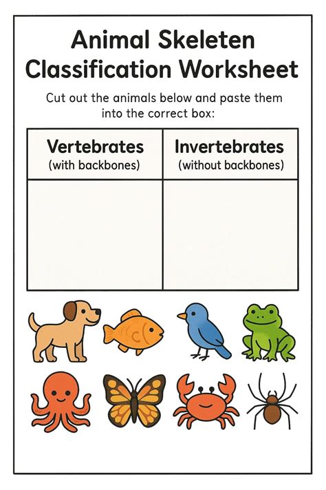 Image result for Animal Classification Worksheet PDF